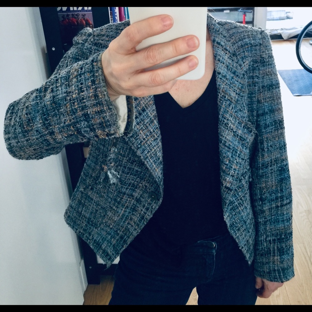 Vintage Tweed Jacket blue sz 6